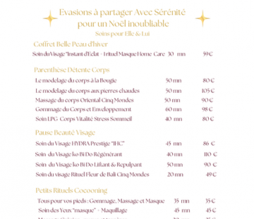 Les Menus en Fête 2025  de Noël  /...