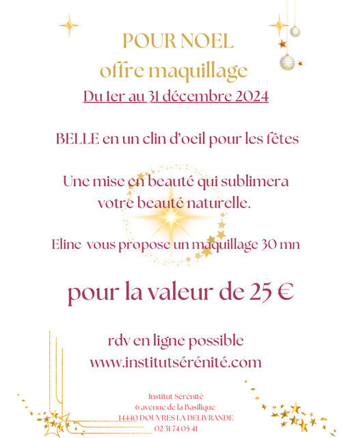 offre maquillage art deco maquillage au sein de l'institut serenite a douvres la delivrande pres de caen massage en duo massage pierre chaude détente soin du visage en normandie pres de caen bayeux bayeux douvres la delivrande matthieu